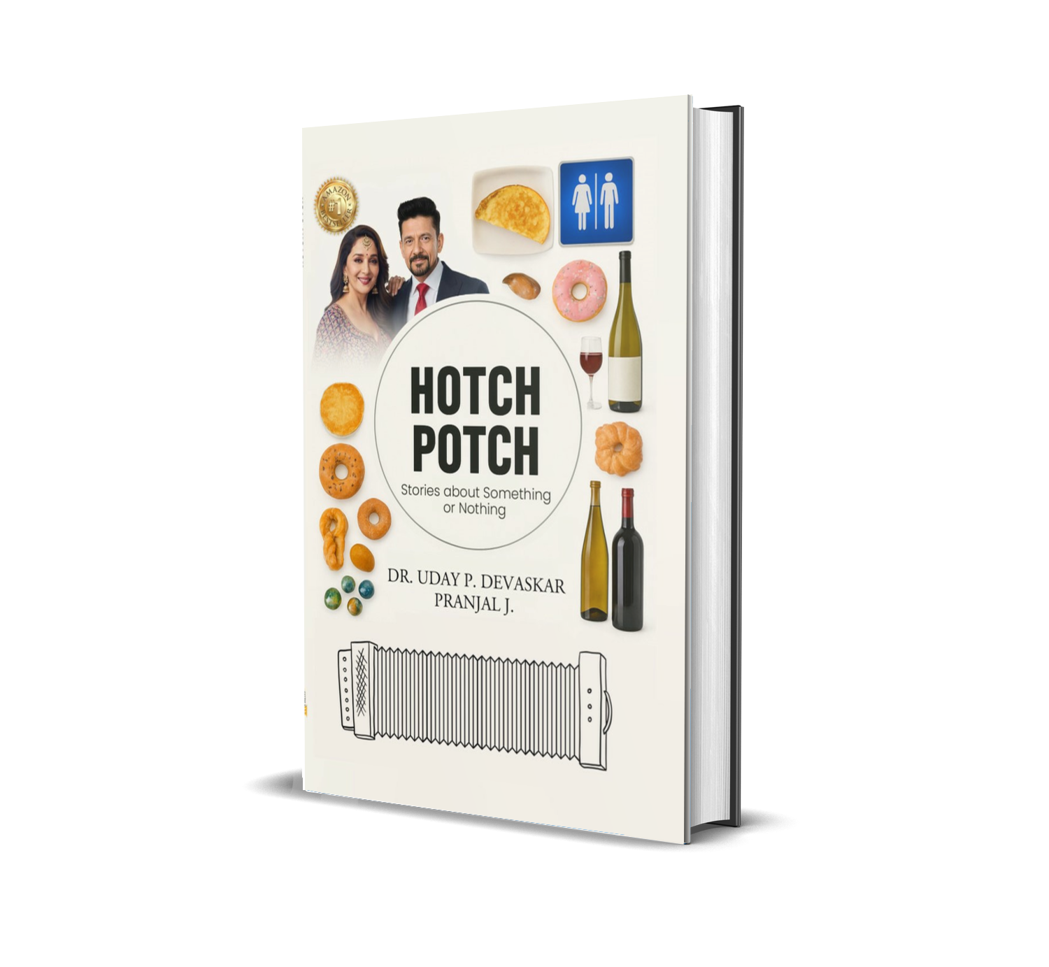 Book cover of Hotch Potch Stories: About Something or Nothing by Dr. Udaykumar Devaskar.